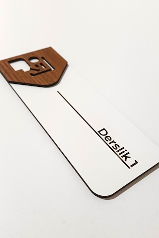 Sınıf Ve Derslik Kapı Tabelası Mdf Okul Yönlendirme Levhası 19x7 Cm Çift Katmanlı