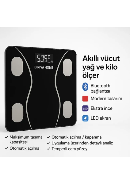 Biriva Yağ Ölçerli Akıllı Tartı