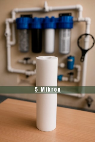 Su Arıtma Cihazı 5 Micron Sediment Tortu Filtre Kartuşu 10 Inç (483664564)