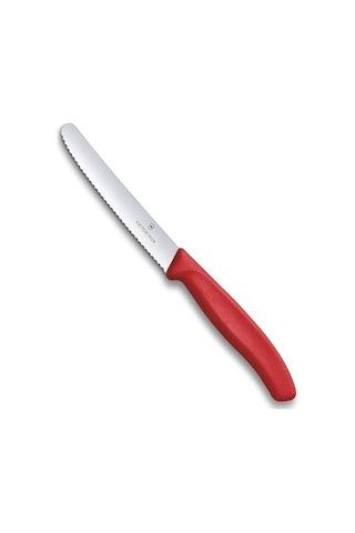 Victorinox 6.7833 Domates ve Sosis Bıçağı Kırmızı 11 CM