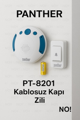 Kablosuz Kapı Zili Uzun Menzilli, Pil Dahil, Suya Dayanıklı Wireless Zil Seti