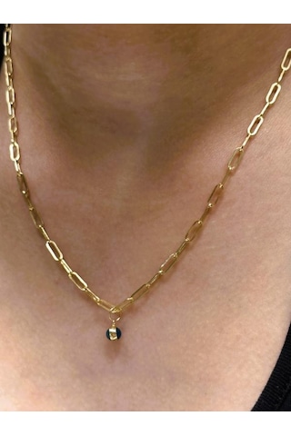 Altın Nazar Göz Boncuklu Ataç Zincir