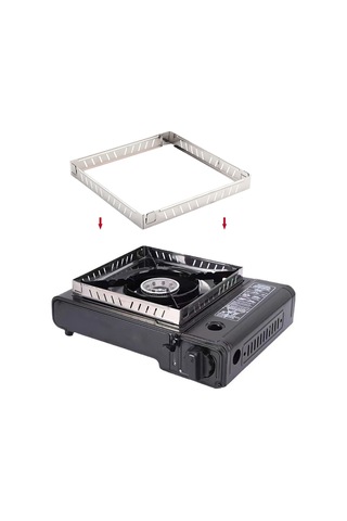 Cbtx Outdoor Gaz Sobası Ön Cam Rüzgar Geçirmez Enerji Tasarrufu Anti-pas Yüksek Mukavemetli Paslanmaz Çelik Kamp Brülör Ön Cam Açık İçin Çok Renkli