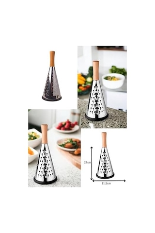 Ahşap Tutuculu 3 Taraflı Paslanmaz Çelik Lüks Şef Rendesi Orta Boy, Ahşap Saplı 3 Taraflı Çelik Rende,ahşap Tutuculu 3 Taraflı Paslanmaz Çelik Lüks Şef Rendesi Orta Boy 27cm 11,5cm