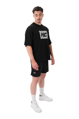 Musclecloth Tactical Heavyweight Oversize T-shirt Siyah Siyah