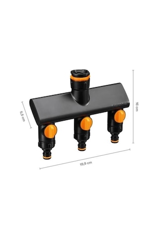 Fiskars 1070578 Üç Yollu Musluk Bağlantı Aparatı 21mm/26,5mm/33,3mm 26.5 x 33.3 MM