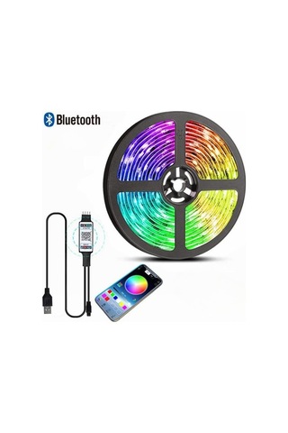 Jms Kualool Uzaktan Kumanda Rgb5050 Müzik Sync Esnek 5 V Lamba Tv Arkaplan Işığı Noel Dekorasyon Hediye Odası Ev Dekor Bluetooth-15m