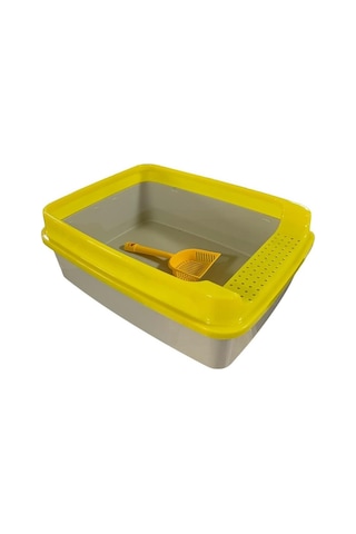 Can's Lüx Açık Kedi Tuvaleti Orta Boy 51 x 39 x 19 CM + Kürek