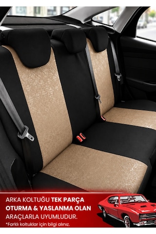 Fiat Albea Uyumlu Oto Koltuk Kılıfı Gofraj Kumaş - Tam Set 11075620