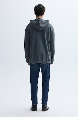 Mudo Erkek Erkek Antrasit Loose Fit Fermuarlı Kapüşonlu Sweatshirt 1264193