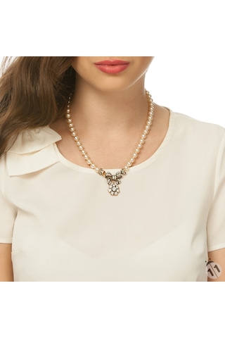 Papatya Elmas Montür Inci Kolye - Muhteşem Yüzyıl - Sevgiliye Hed Sarı