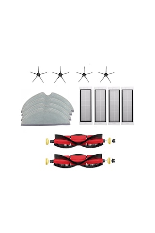 Roborock 1-1S S50 S55 S6 E20 E35 S5 Max Set 14 Parça Siyah (552463083) Uyumlu