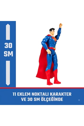 Dc Comics Superman 30 Cm Dev Figür Süper Kahraman Karekteri Lisanslı Oyuncak