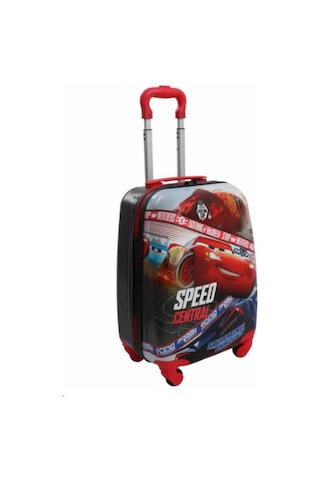 Frocx Çocuk Valiz Cars Speed Central Kırmızı - Siyah
