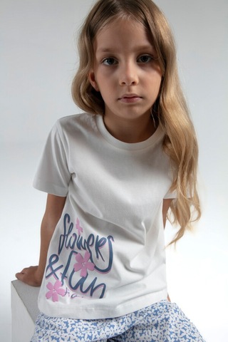 Xo Kids Kız Çocuk Pijama Takım 9-14 Yaş 3612 Beyaz