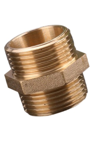 Suntek Pirinç Boru Altıgen Nipel Montaj Adaptörü Erkek Konu Dn25