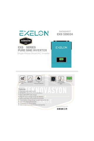 Exelon 3000w 24v Mppt 80a Akıllı İnvertör