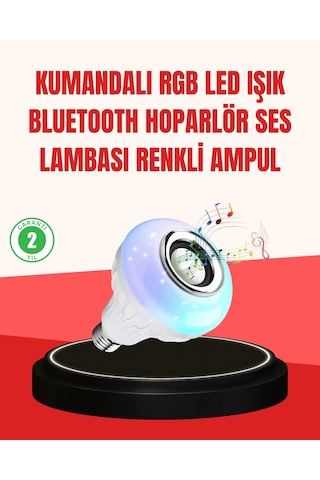Akıllı Led Ampul - E27 Uyumlu Ve Müzik Çalarlı Tasarım Diğer