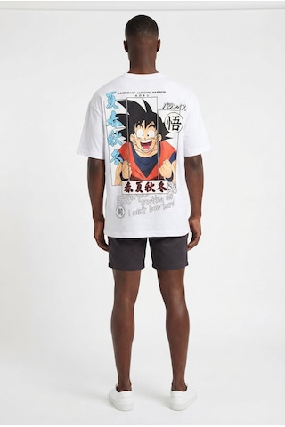Blow Up Future Gen Son Goku Beyaz Oversize Erkek T-shirt 141633 SİYAH