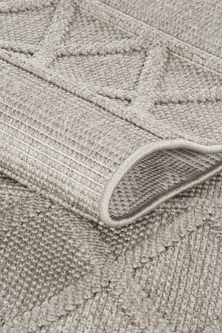 Mariesse Home Naturel Bukleli Yumuşak Dokulu Iskandinav Yolluk Dokuma Halı Oturma Odası Mutfak Halısı Koridor 612 Gri