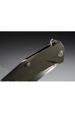 Lionsteel Kur G10 Green Handle Kamp Çakı Çok Renkli