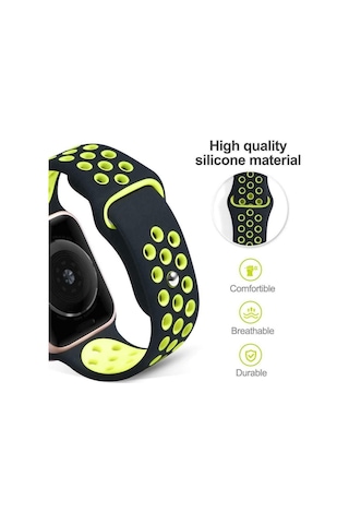 Apple Uyumlu Watch 1 2 3 4 5 6 7 38 MM 40 MM 41 MM Spor Silikon Tme Kordon