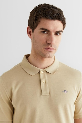 Gant Erkek Bej Regular Fit Logolu Polo Yaka T-shirt-14699