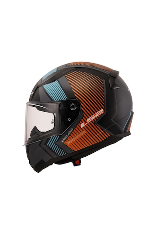 Ls2 Rapıd 2 Extra Motosiklet Kaskı Mat Gri - Neon - Turuncu