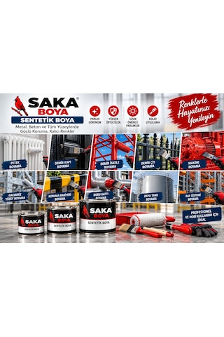 Saka Boya Lüks Parlak Sentetik Boya Vanilya Çiçeği 2,5 Kg