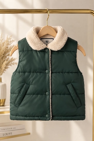 Emila Kids Unisex Yeşil Çocuk Şişme Yelek Koyu Yeşil