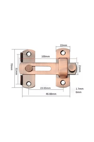 Makedon Kapı Düğmesi Yerleşik 100mm Bronz 2 Adet 227386154