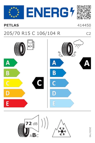 Petlas 205/70R15C 106/104T 8pr Vanmaster + A/S Dört Mevsim Lastiği 2025