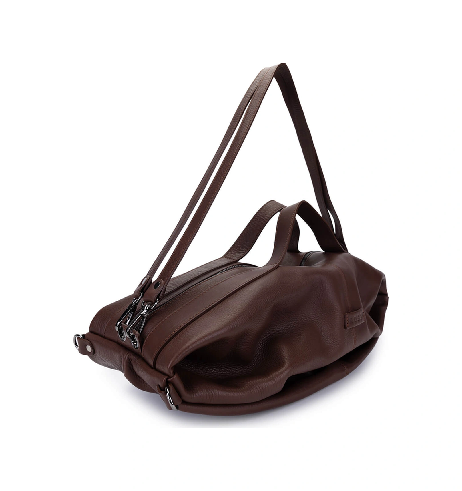 Bruno Shoes Bruno Rossi Bag Unisex Hakiki Deri Kahverengi Sırt & El Çantası 1048 R88 Cnt Sk25-26 Caffe Kahverengi