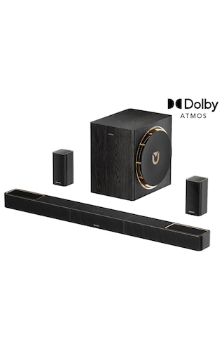 Ultımea Skywave X50 Dolby Atmos 5.1.4 Soundbar, 2xsurround, 8" Subwoofer, Gan Amfi Ev Sinema U422a