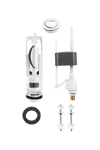 Norm Çift Basmalı Çift Kademeli Alttan Girişli Rezervuar Klozet İç Takım Seti 3/6 L 330B1011 Beyaz