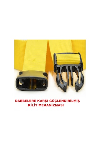 Tarix 4 Adet Siyah Valiz Kemeri + 2 Adet Kırmızı Valiz Etiketi Siyah