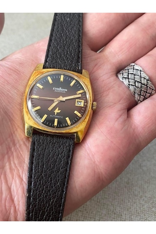 Pallas Adora 37 mm Deri Kordon Vintage Erkek Kol Saati 2. El
