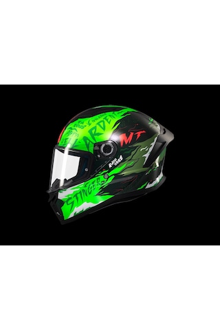Mt Helmets Stınger Ardent C6 Kapalı Kask Parlak Yeşil - Siyah