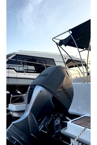 Tekne Motor Kılıfı Dıştan Takma Marin Deri Honda 250 Hp