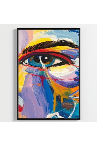 Besay Ressamın Gözünden Modern Salon Duvar Dekorasyonu Renkli Sanat Ve Fırça Posteri 3'lü Set A4 Çerçevesiz