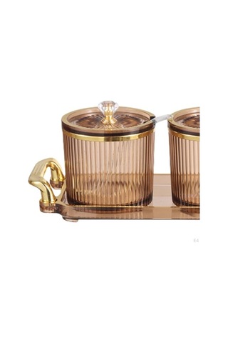 Createtech Şeffaf 3 Parça Baharat Ve Şeker Saklama Kavanozu, Pratik Çözüm Şeffaf