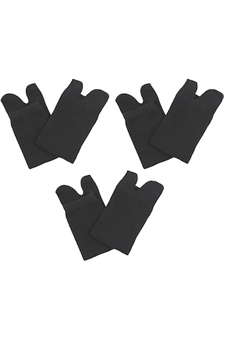 Homyl 3 Çift Elastik Pamuk Tabi Çorap 2 Parmak Arası Terlik