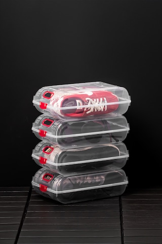 Porsima 204-12 Kadın Ve Çocuk Ayakkabı Saklama Kutusu Şeffaf