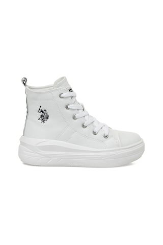 U.s. Polo Assn. Clementıne Pu Jr 5pr Beyaz Kız Çocuk High Sneaker 000000000102021922 Beyaz