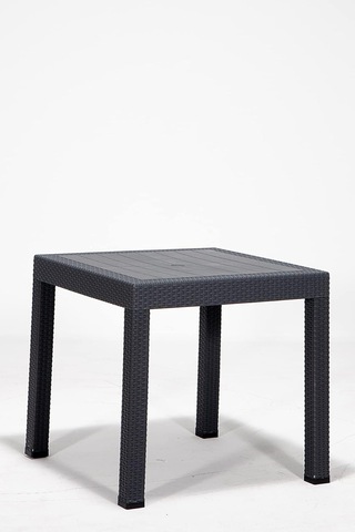 Rattan Lüx 80x80 Bahçe&balkon&teras Masa Seti - Antrasit Diğer