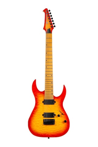 Spira Guitars S-507 Qfb 7 Telli Elektro Gitar Fireburst