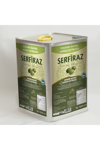 Serfiraz Organik Naturel Birinci Zeytinyağı Teneke 10 L Serfiraz Organik Naturel Birinci Zeytinyağı Teneke 10 L