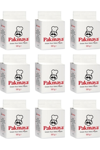 Pakmaya Instant Kuru Hamur Mayası 500 Gr X 9 Adet