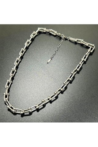 Xxx Paslanmaz Çelik Kolye 224, Gümüş Renk Gümüş