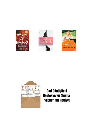 Mandarinler + J. P. Sartre İle Söyleşiler + Nelson Algren'e Aşk Mektupları + Okuma Sticker'ları